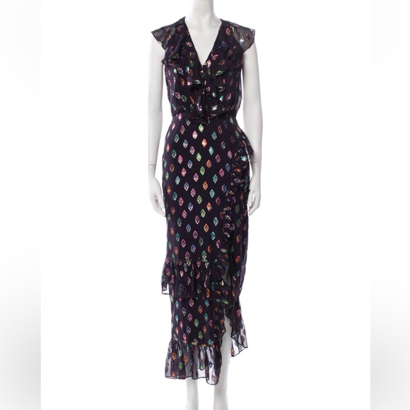 SALONI Multicolor Midi Dress - Picture 1 of 3